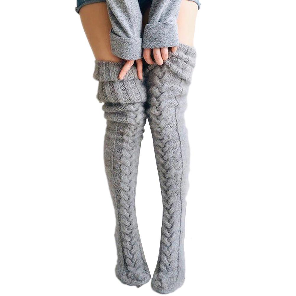 (1 Paar +1 Paar Gratis) Overknee Kuschel Wintersocken - Warme Füße für kalte Tage!