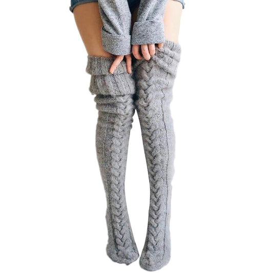 Overknee Kuschel Wintersocken - Warme Füße für kalte Tage! (2 Paar)