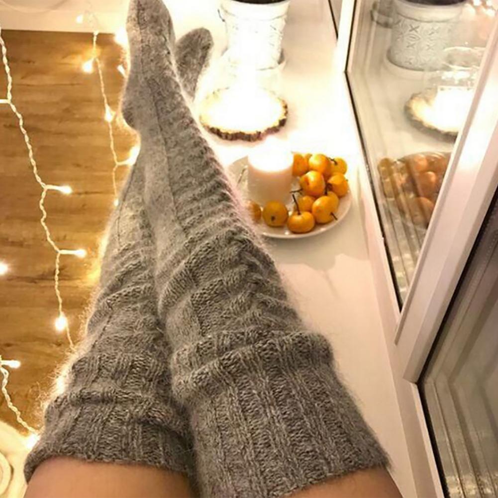 (1 Paar +1 Paar Gratis) Overknee Kuschel Wintersocken - Warme Füße für kalte Tage!