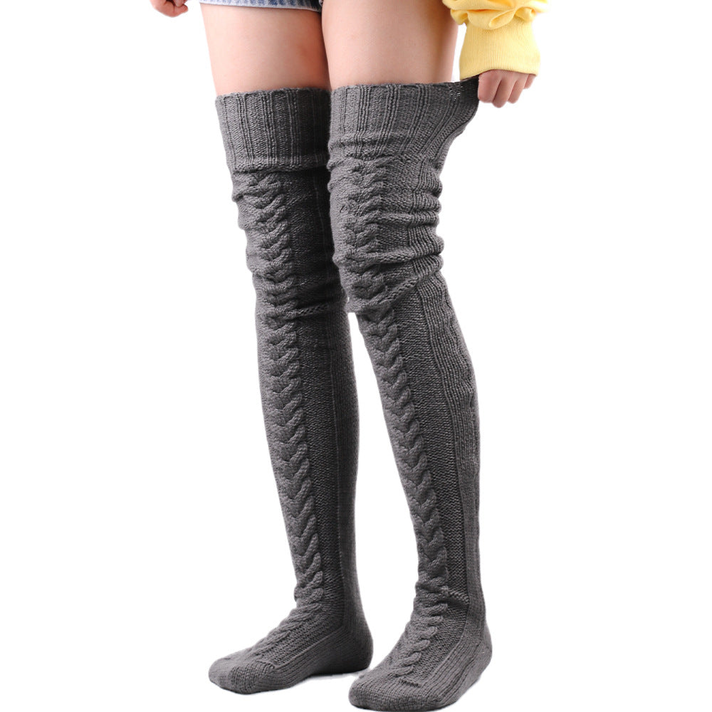 (1 Paar +1 Paar Gratis) Overknee Kuschel Wintersocken - Warme Füße für kalte Tage!