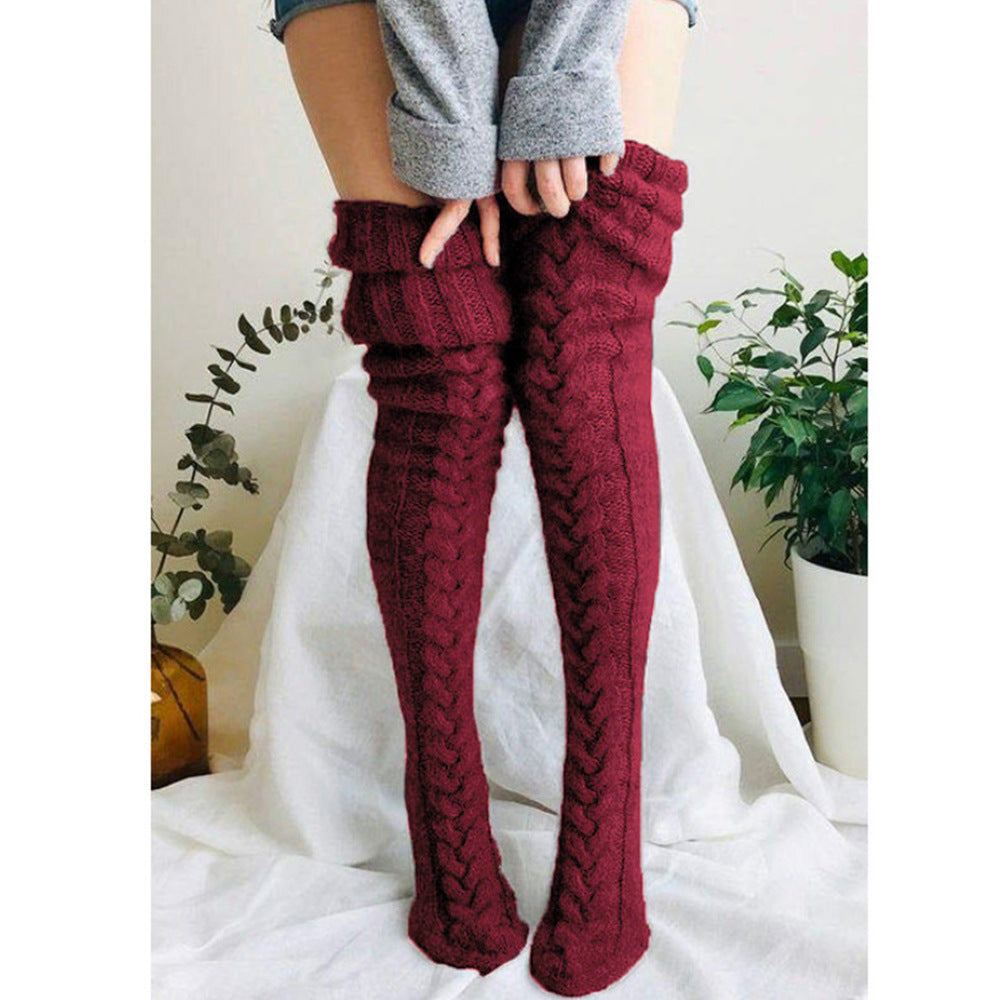 (1 Paar +1 Paar Gratis) Overknee Kuschel Wintersocken - Warme Füße für kalte Tage!