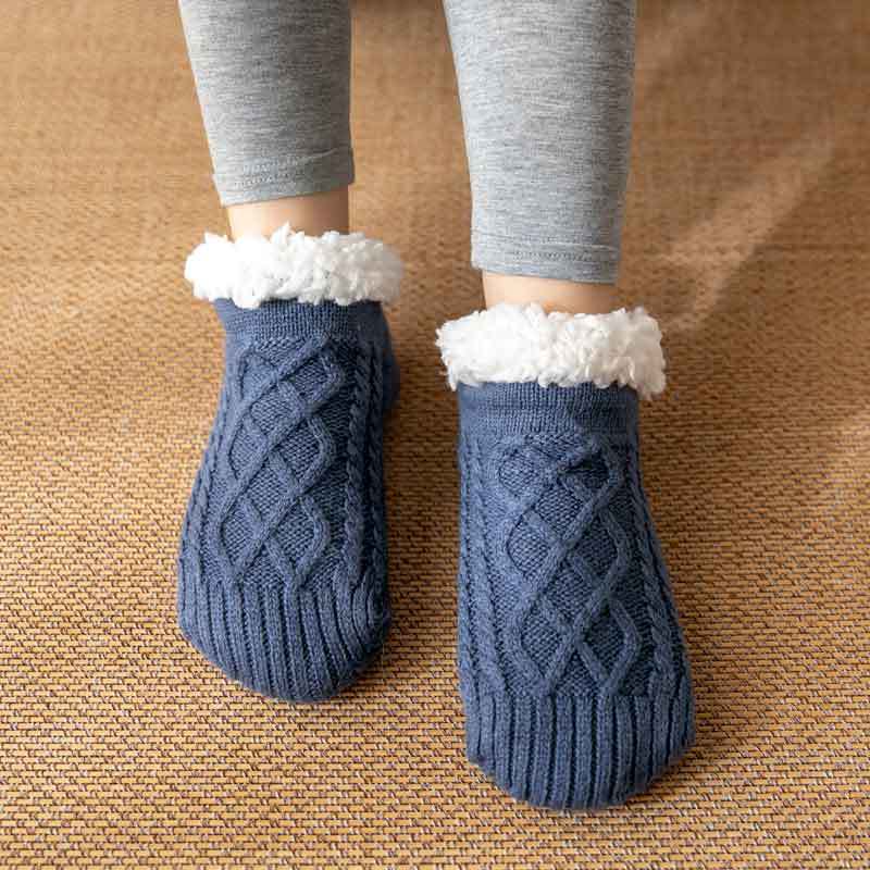 Anti-Rutsch Wollsocken - Hält deine Füße den ganzen Winter lang warm! (2 Stück)
