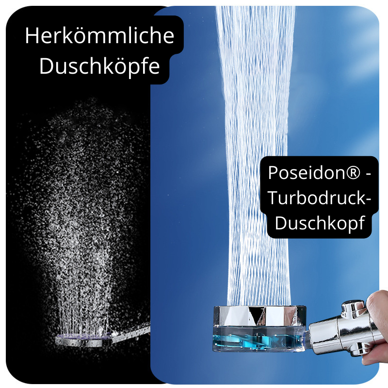 Poseidon™ 3.0 Turbodruck Duschkopf! - Gönne dir Luxus und spare Geld!