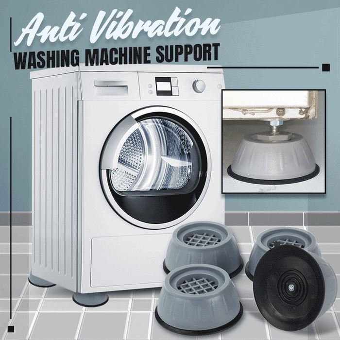4 Set Anti-Vibrations Waschmaschinenfüße - Damit bleibt deine Waschmaschine da wo sie sein soll!