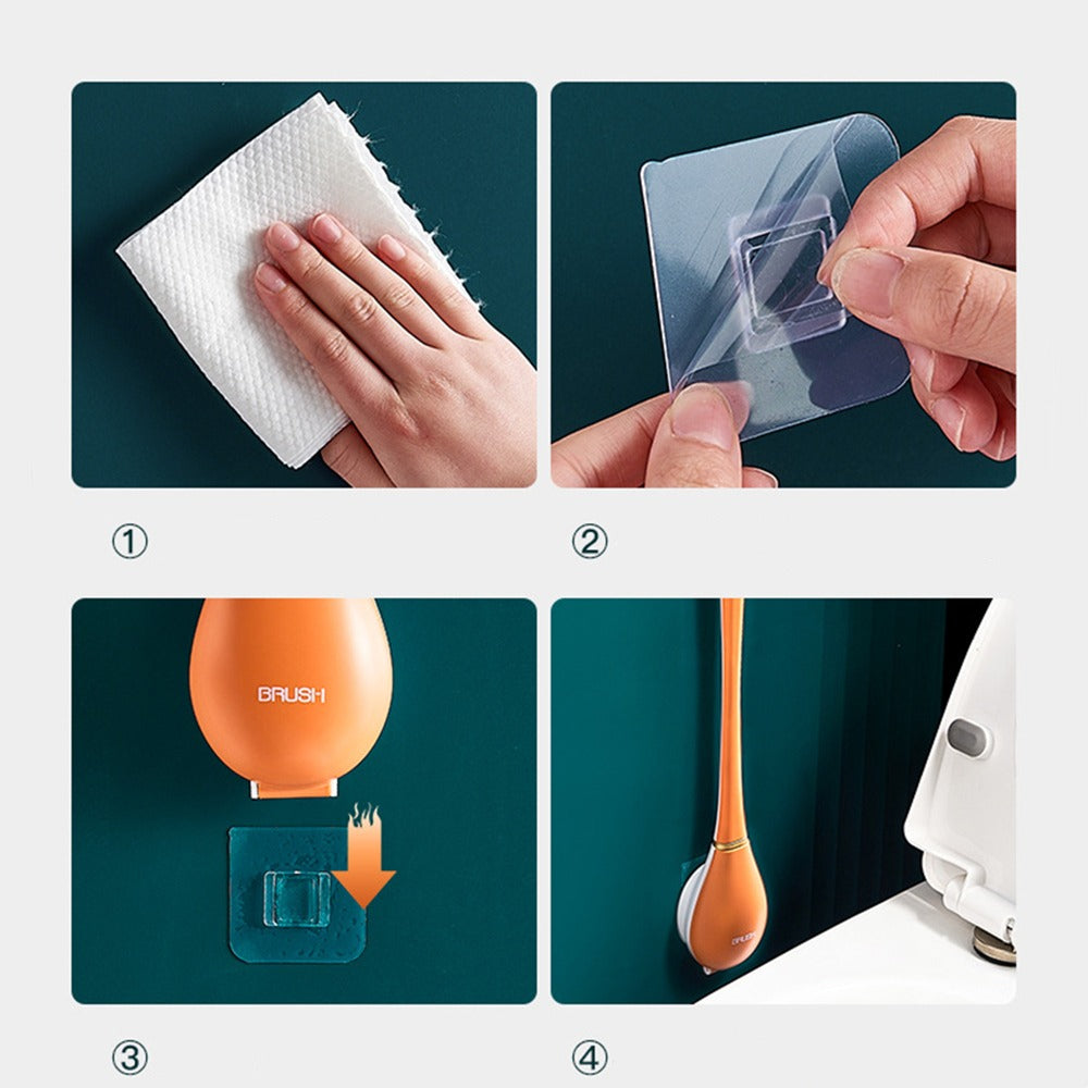 ToiletBrush + Gratis Wandhalterung - Elegante und hygienische Silikonbürste