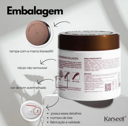 GlowRush Collagen Maske — Verwandle strohiges Haar in unwiderstehliche, seidige Schönheit in Sekunden