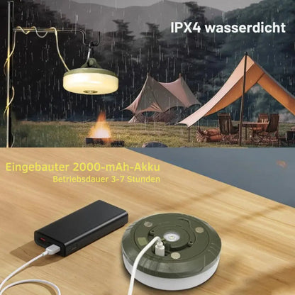 Camping Lampe mit 10m RGB-Lichterkette — Deine magische Lichtquelle für unvergessliche Outdoor-Erlebnisse