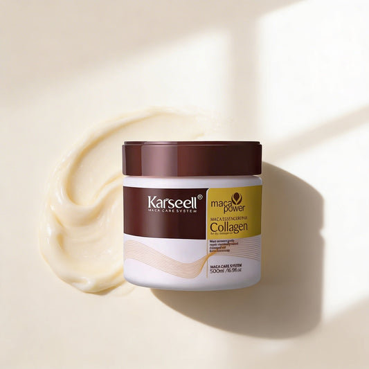 GlowRush Collagen Maske — Verwandle strohiges Haar in unwiderstehliche, seidige Schönheit in Sekunden