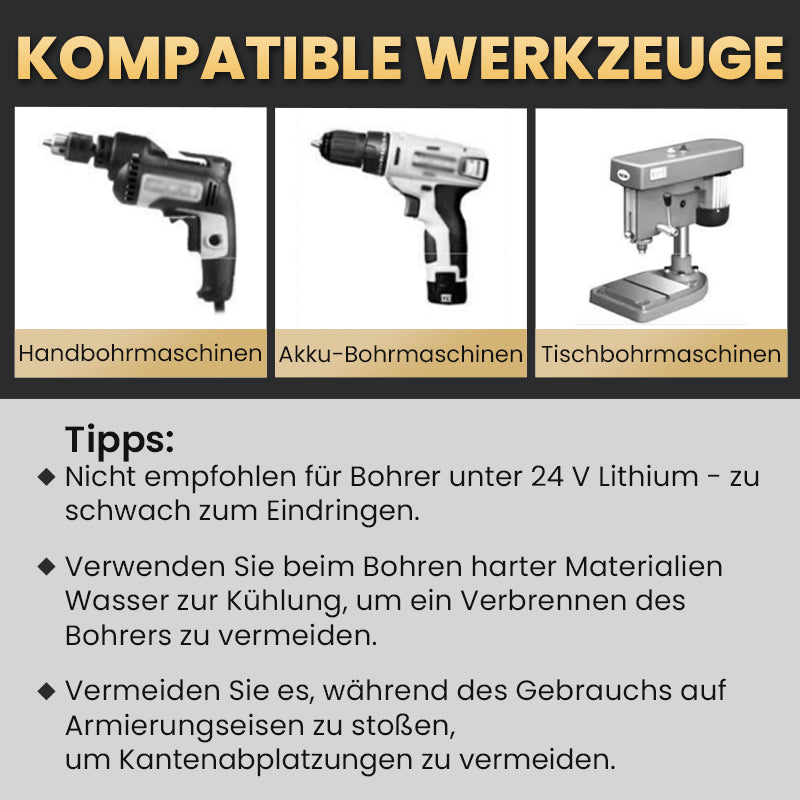 PowerDrill™ — Perfekte Löcher, Kein Aufwand
