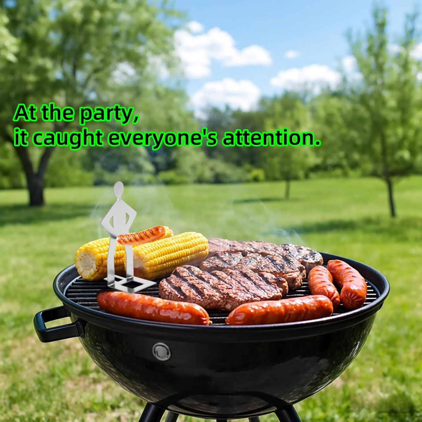 EasyHold Würstchen-Ständer — Genieße saftigen Biss ohne Chaos und Stress beim Grillen!