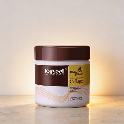 GlowRush Collagen Maske — Verwandle strohiges Haar in unwiderstehliche, seidige Schönheit in Sekunden