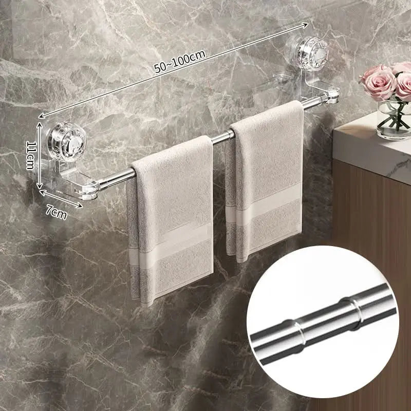 FlexiGrip Handtuchhalterung — Entfessle deine Raumfreiheit mit stilvoller Ordnung ohne Bohrlöcher!
