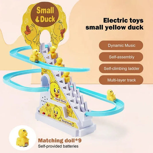 (50% Rabatt) - LilDuck - Duck Climbing Stairs Toy - Mach mit, wenn die Enten auf und ab tanzen!