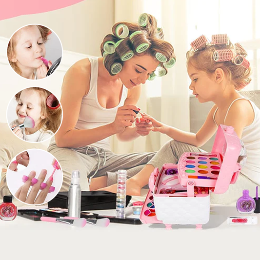 (50% Rabatt) Real Makeup Kit für kleine Mädchen - Ein Traum-Schminkset für jede kleine Prinzessin!