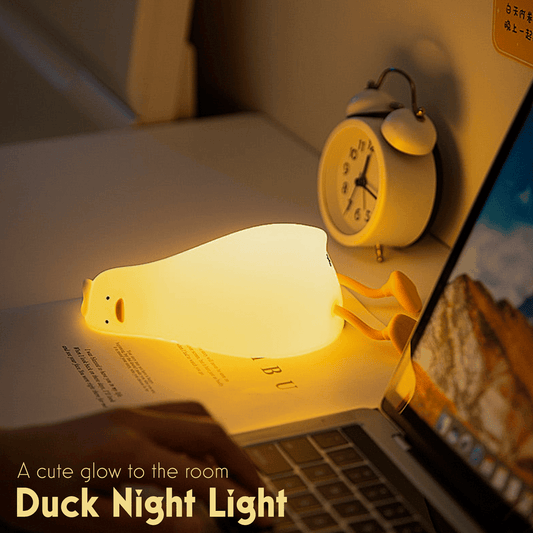 (50% Rabatt) - CuteDuck - Lazy Duck Nachtlicht - Niedlich, beruhigend, verspielt!
