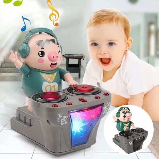 (50% Rabatt) - DJFun - DJ Swinging Pig Toy - Holen Sie sich den DJ nach Hause für ultimativen Spaß!