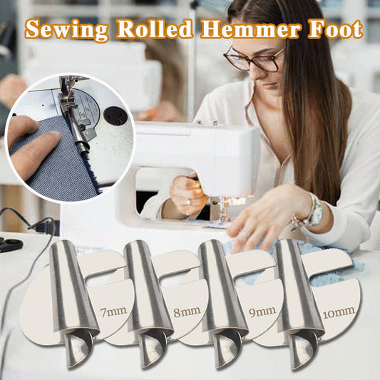 (50% Rabatt) - HemSet- Universal Sewing Rolled Hemmer Foot Set - Nähen wie ein Profi!
