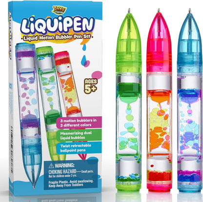 (50% Rabatt) - LiquiPen - Liquid Motion Bubbler Stift Set - Verabschieden Sie sich von langweiligen Stiften!
