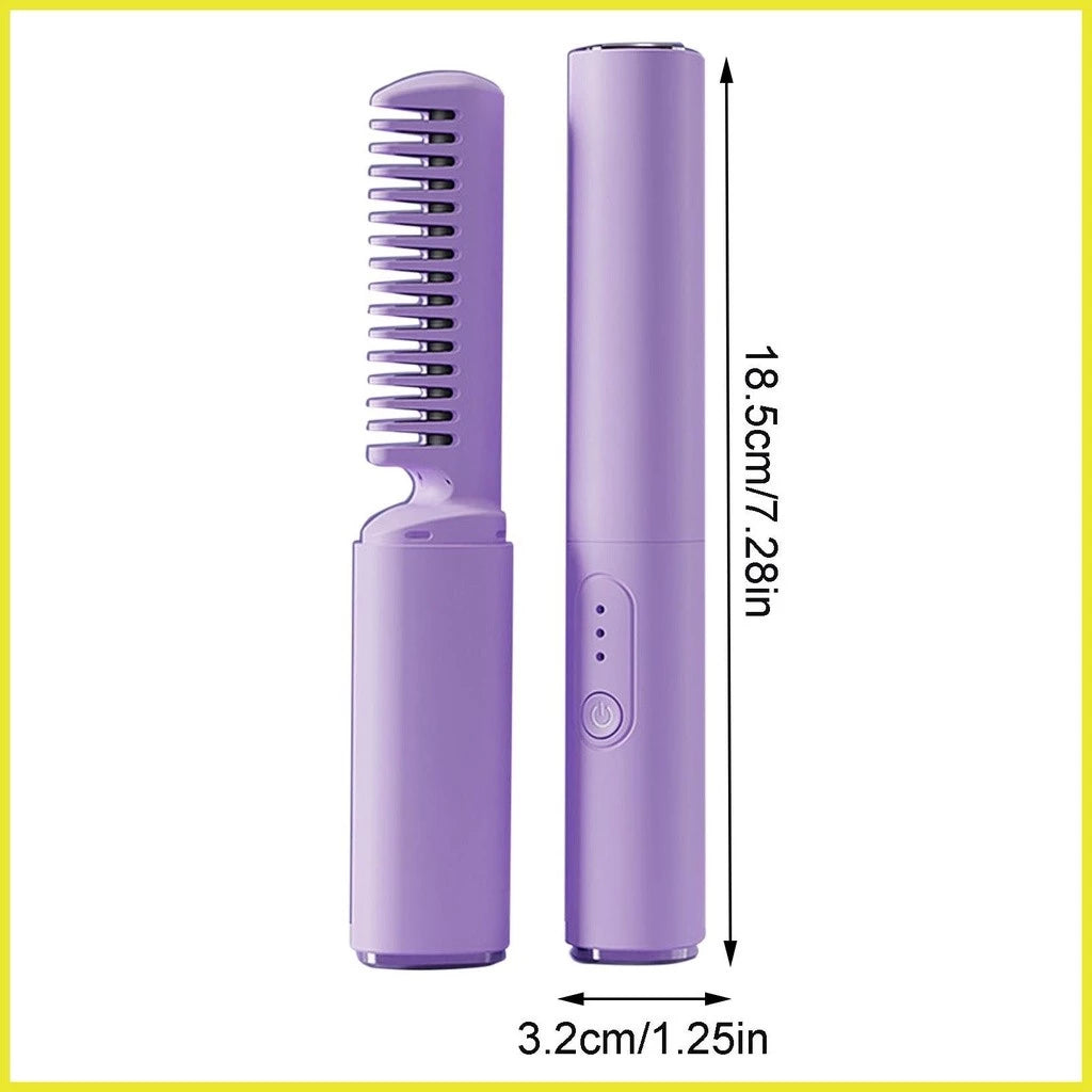 Glatzza™ Mini-Glättbürste — Seidig-glattes Traumhaar in 60 Sekunden, das alle Blicke fesselt!