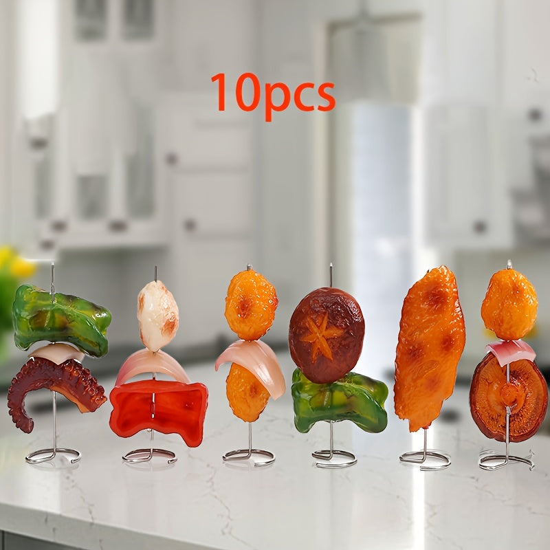 GrillMeisterX™ Turbo-Spieße — Perfekte, saftige Spieße ohne Drehstress für deine ultimative Grillparty (10 Stück)