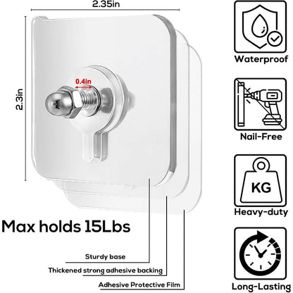 UltraGripX Power Hooks — Sichern deine Wände mit starkem Halt und sorgt für Ordnung ohne Löcher und Stress