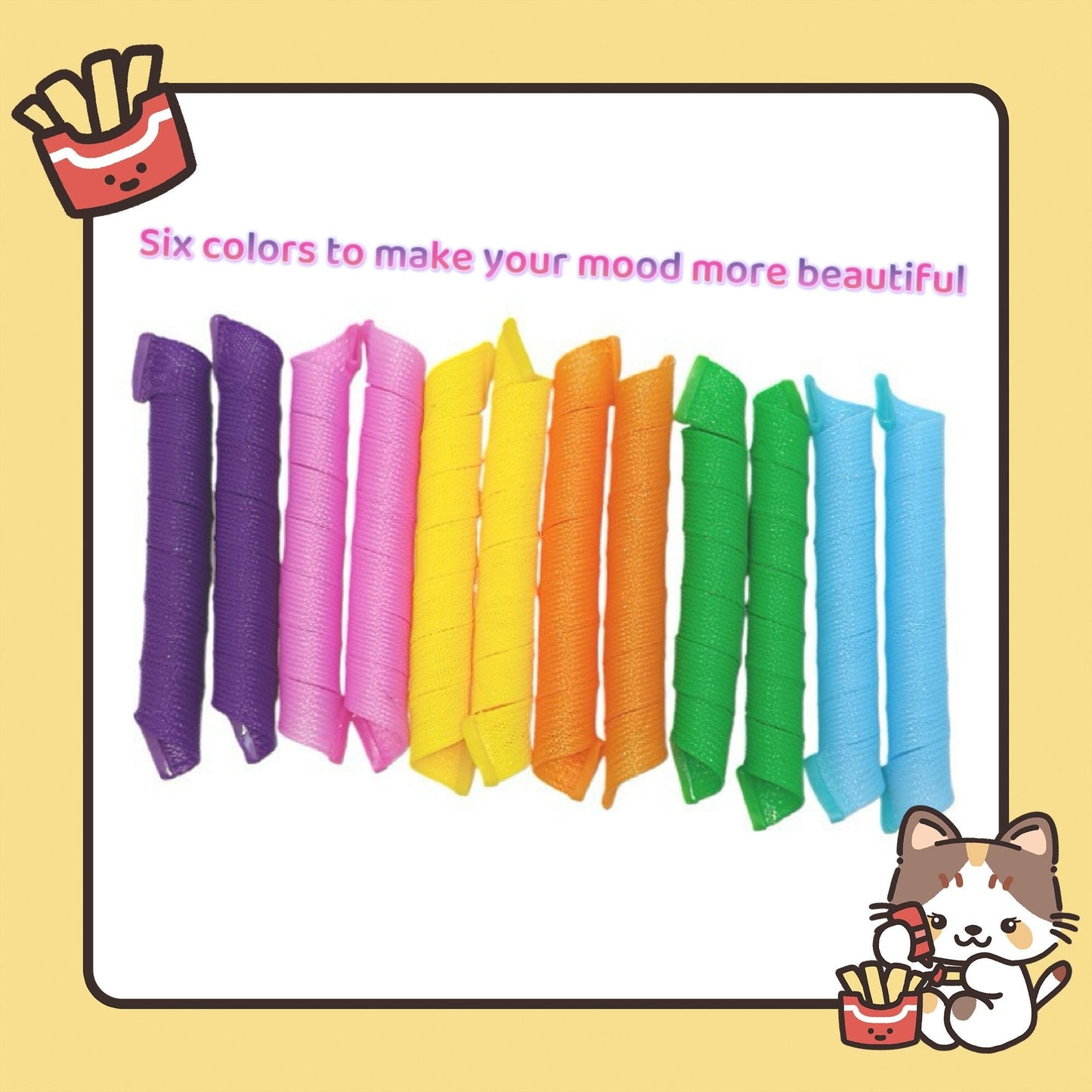 CurvellaCurl™ — Verleiht dir traumhafte Locken voller Leben – ganz ohne Haarschäden! (10 Stück)