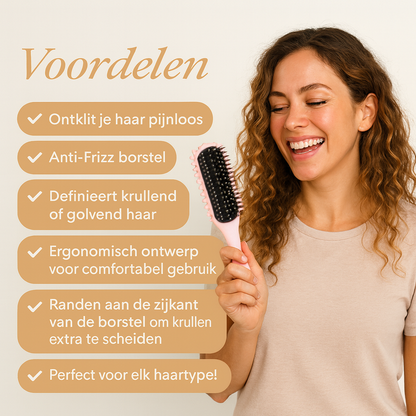 CurlSavvy Styling Brush — Schmerzfrei zu glänzenden, lebendigen Locken, die dich verzaubern