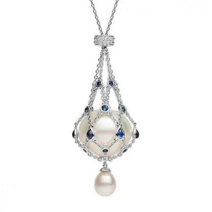Damenschmuck - Lavalier Perlen Anhänger Halskette
