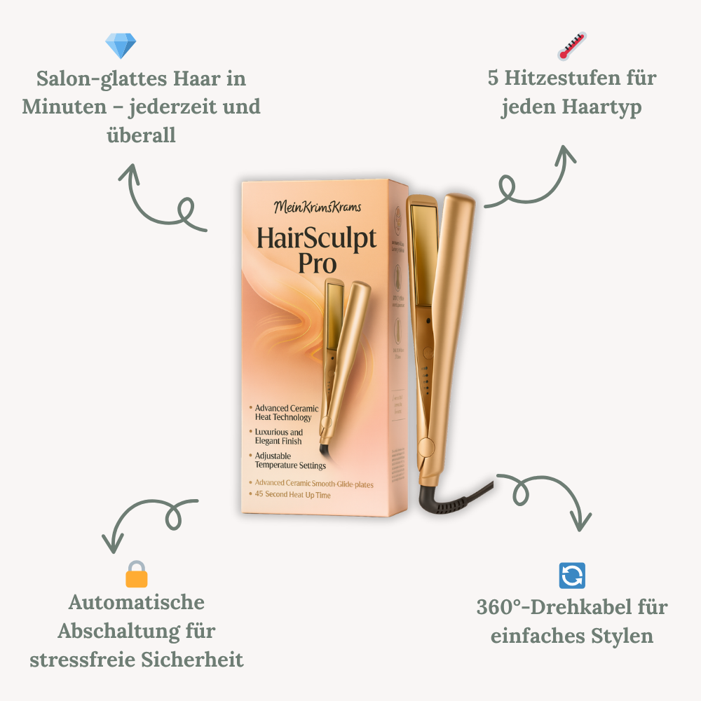 HairSculpt Pro™ — Verleihe dir im Handumdrehen unwiderstehlichen Glanz und Style, der Blicke fesselt!