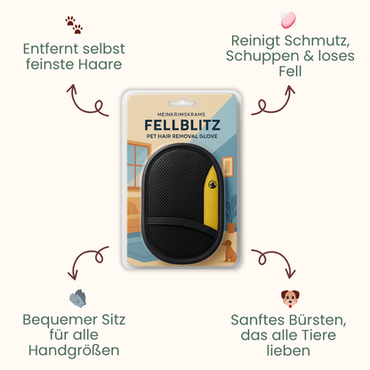 Fellblitz™ — Sanfte Pflege, die dein Zuhause haarfrei und dein Tier entspannt macht!
