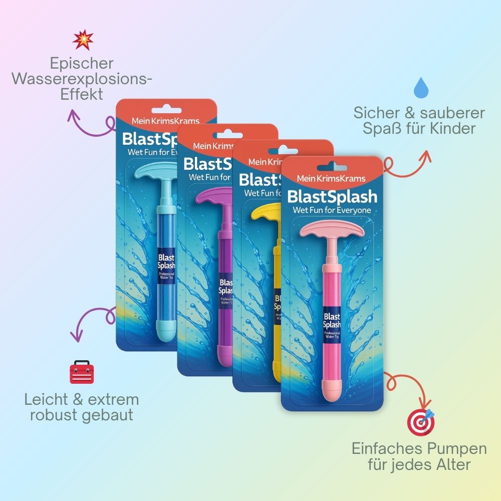 BlastSplash™ — Entfessle das ultimative Wasserspektakel und werde zum Star jeder Party!