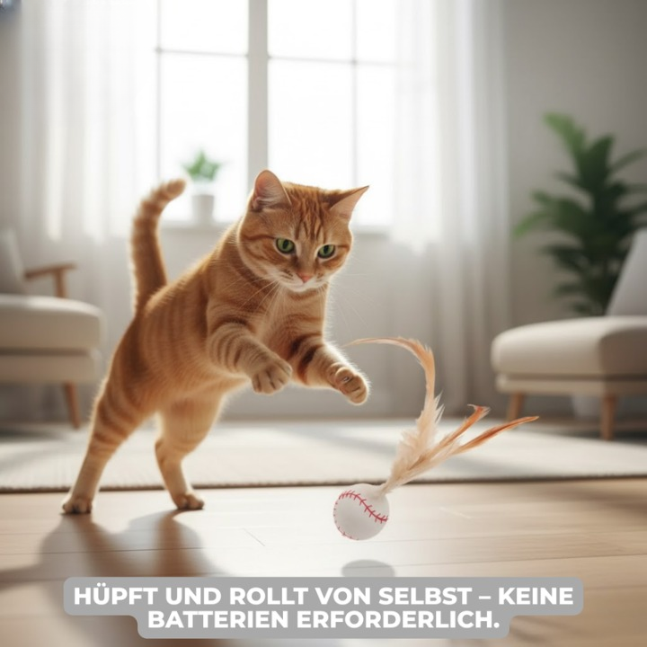 FetherSprint — Entfessle den wilden Jäger in deiner Katze mit lautlosem Spielspaß!