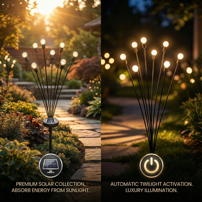 GlowFlick™ — Verzaubere Deinen Garten mit magischem, automatischem Licht, das begeistert und entspannt
