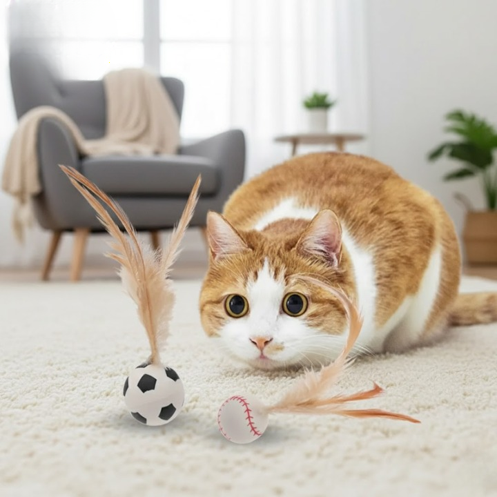 FetherSprint — Entfessle den wilden Jäger in deiner Katze mit lautlosem Spielspaß!
