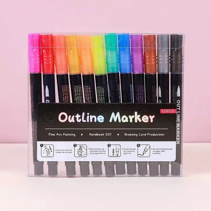 StrahlKraft Metallic Marker Set — Mach Deine Kunst Zum Strahlenden Mittelpunkt Jeder Aufmerksamkeit!