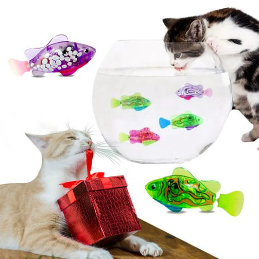 Pet Toy - Simulation elektrischer Fisch, interaktives Katzenspielzeug