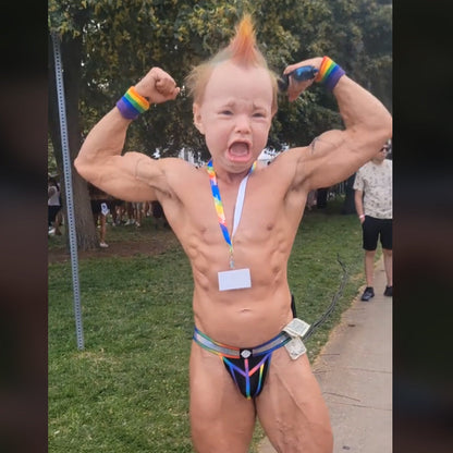 SchreiAlarm Baby-Maske — Verwandle jede Party in dein persönliches Horror-Highlight!