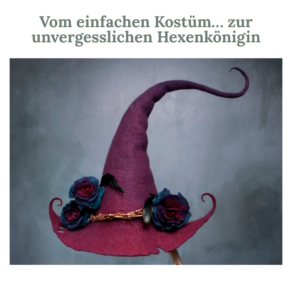 Hexara-Hut — Verwandle dich in die strahlende Königin der Halloween-Nacht