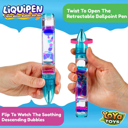 (50% Rabatt) - LiquiPen - Liquid Motion Bubbler Stift Set - Verabschieden Sie sich von langweiligen Stiften!