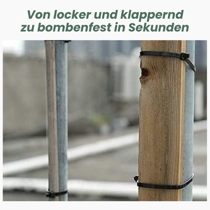TurboFix Universal Profi-Kabelbinder — Schluss mit fummeligen Schrauben und endlosem Nachziehen!