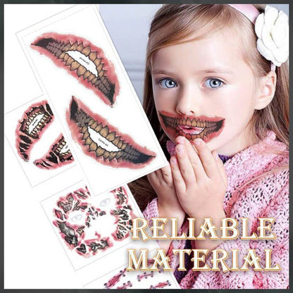 BlutFAKTOR Tattoo-Set — Verblüffe mit realistischen Horror-Wunden, die jede Party beherrschen!