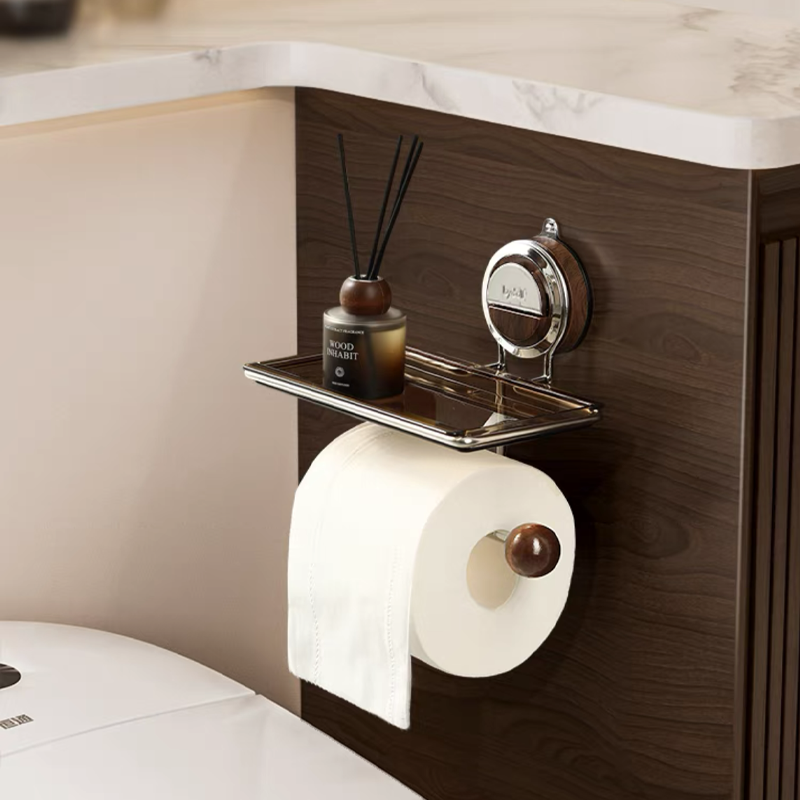 Elm Wood / Toilet Paper Holder — Schnell montiert, bombenfest & stilvoll für dein makelloses Bad!