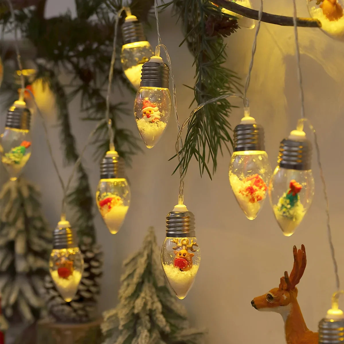 Glitzerta™ Snowball Lichterketten — Verwandle dein Zuhause in eine warme Wohlfühl-Oase voller magischer Festtagsstimmung