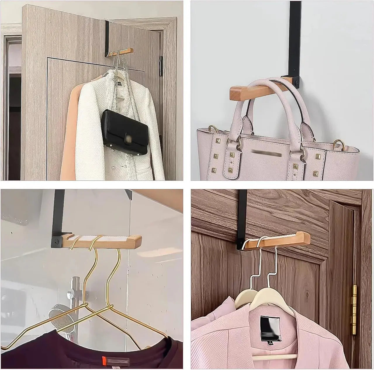 Set of 2 Foldable Hook Shelves — Maximize Your Space Instantly with Effortless, Stylish Organization