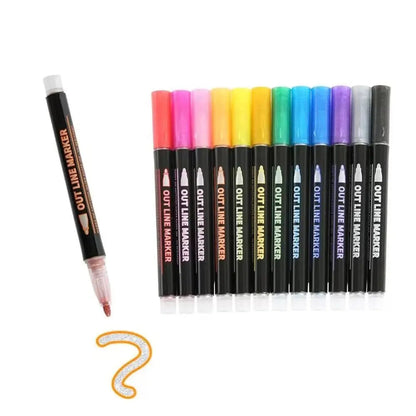StrahlKraft Metallic Marker Set — Mach Deine Kunst Zum Strahlenden Mittelpunkt Jeder Aufmerksamkeit!