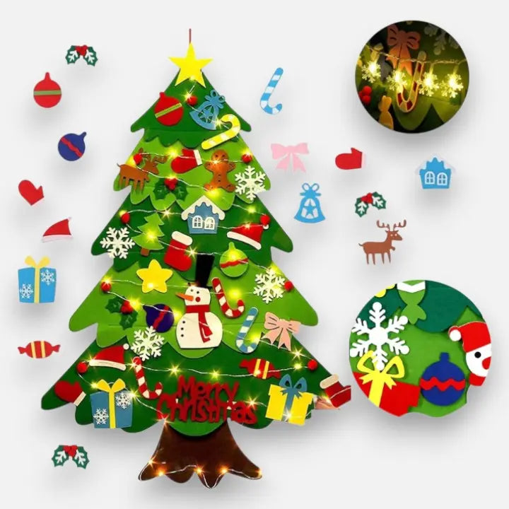 Filztraumbaum — Weihnachten voller Freude und Chaosfreiheit für die ganze Familie