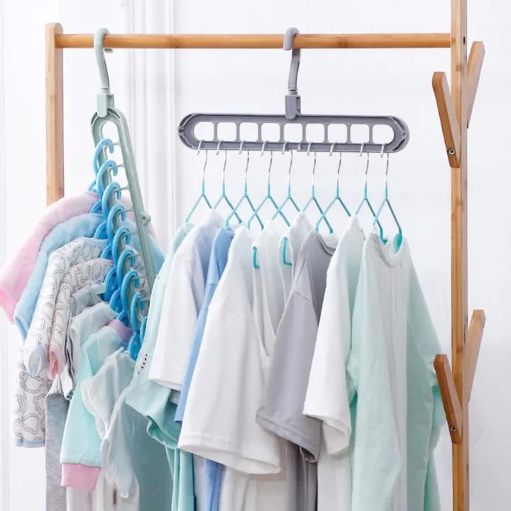 9 in 1-Wunderhaken Turbo™ — Endlich Ordnung, Platz und stressfreie Morgen im Kleiderschrank! (5 Stück)