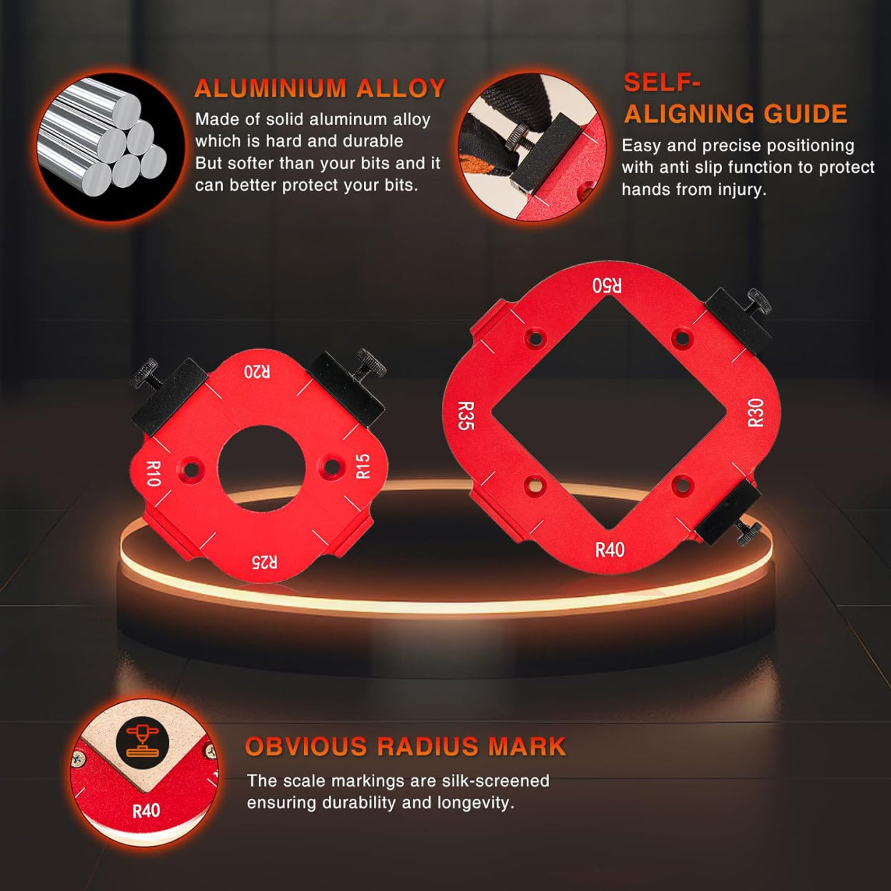 4 in 1 Arc Angle Positioning Template — Perfekte Holzkanten ohne Frust, jedes Mal treffsicher & professionell