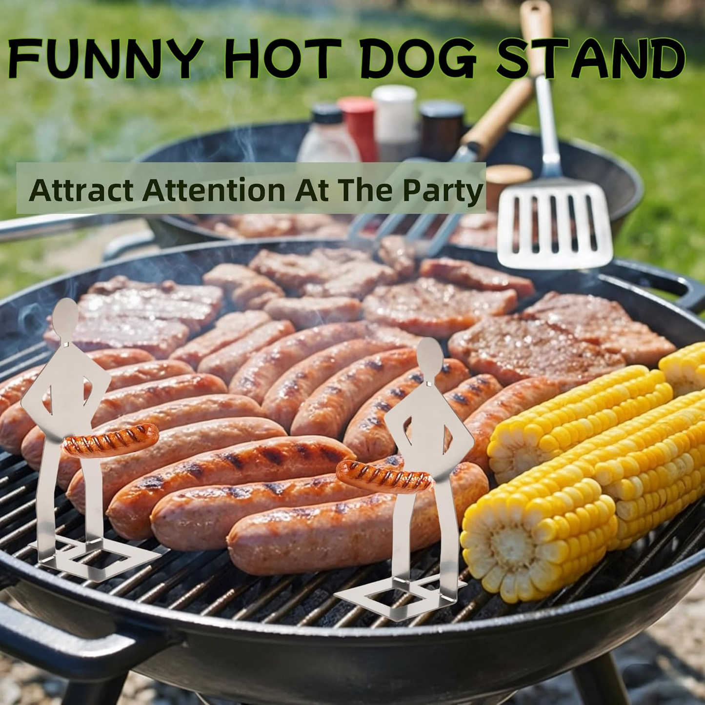 EasyHold Würstchen-Ständer — Genieße saftigen Biss ohne Chaos und Stress beim Grillen!