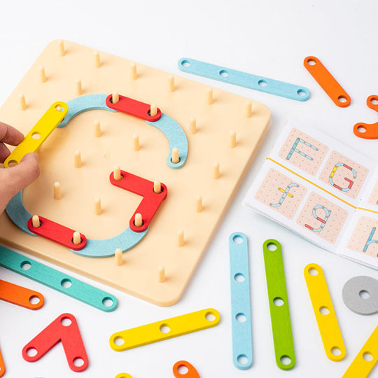 (50% Rabatt) - Liaao - Montessori Pegboard Puzzle - Verwandeln Sie Spielzeit in Lernzeit!